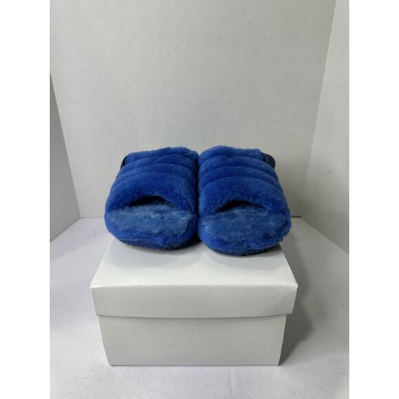 UGG Men's Slipper Fluff Blue EU 41 US 8 - Picture 1 of 5